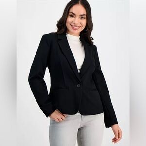 I.N.C. International Concepts
Petite Ponte Blazer COLOR:DEEP BLACK
